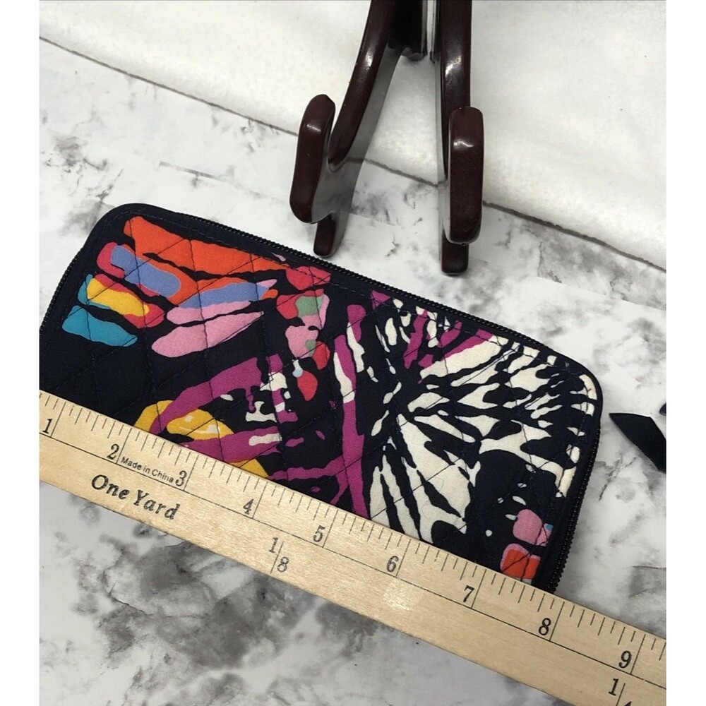 Vera Bradley Wallet & Zip ID Case Set Butterfly Print Quilted Multicolor - Picture 8 of 11